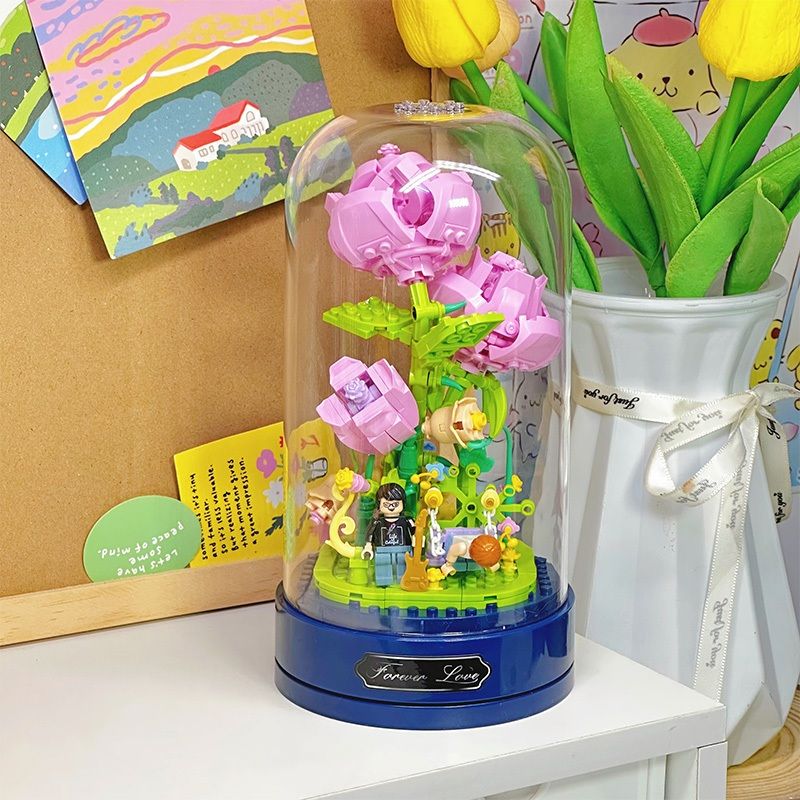 Pink rose MUSIC BOX _2