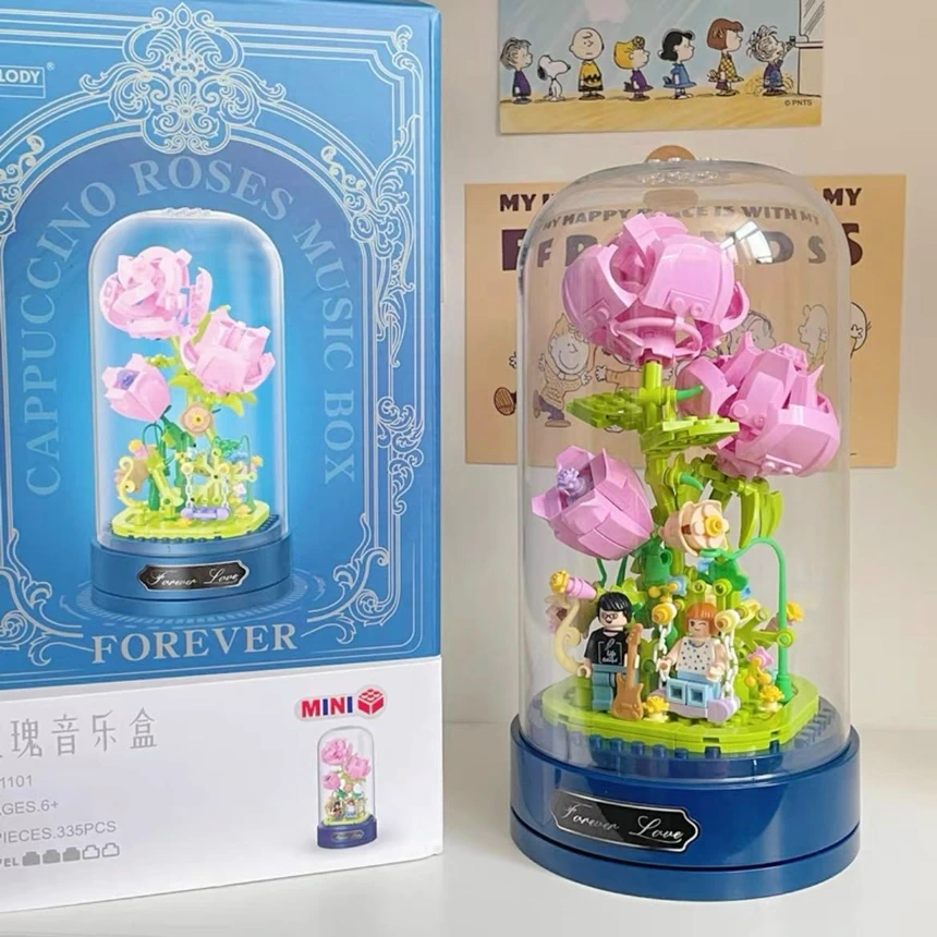 Pink rose MUSIC BOX _1