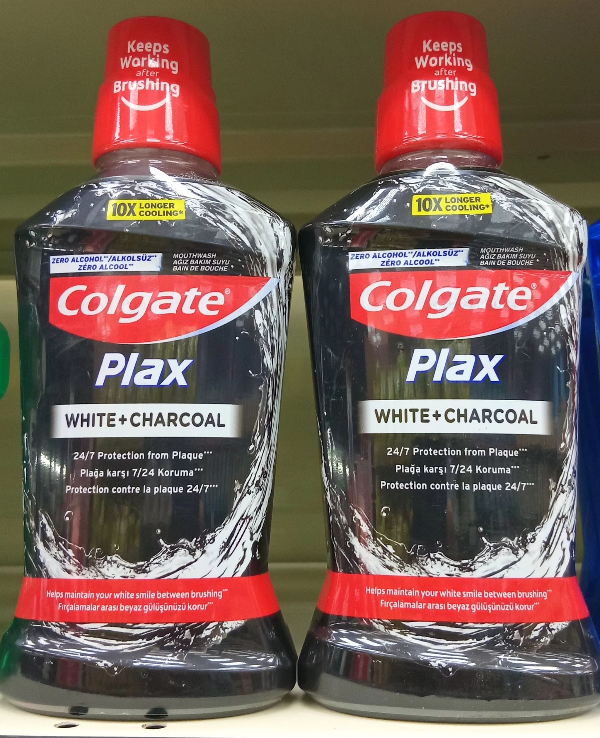Colgate Mouthwash Plax Wh/Charcoal 500ml_0