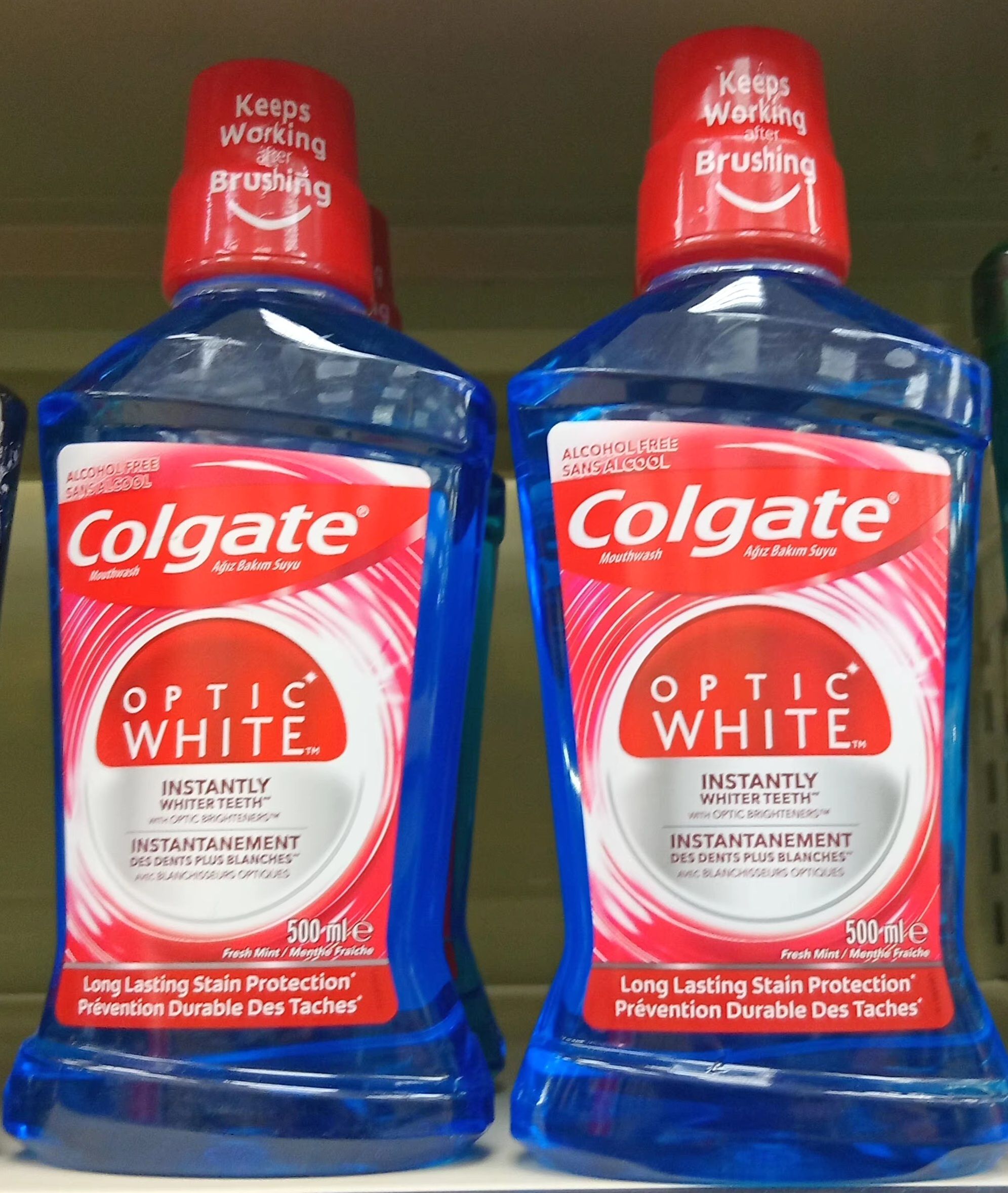 Colgate Mouthwash Optic White Fresh Mint 500ml_0