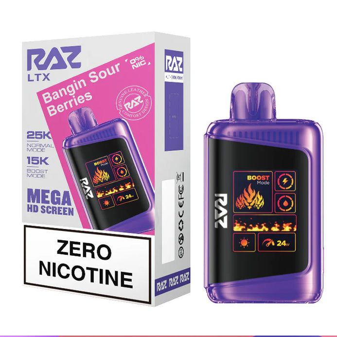 RAZ LTX Zero Nicotine Disposable Vape – 0% Nicotine – Up to 25,000 Puffs -_0