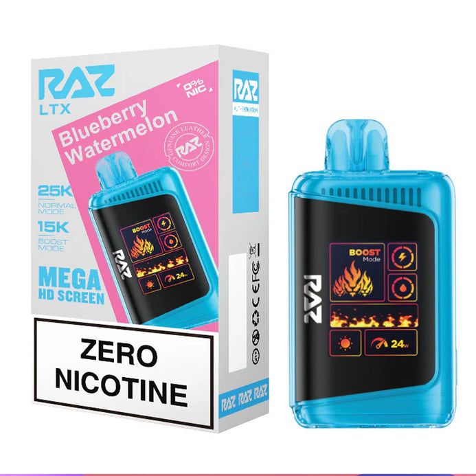 RAZ LTX Zero Nicotine Disposable Vape – 0% Nicotine – Up to 25,000 Puffs -_1