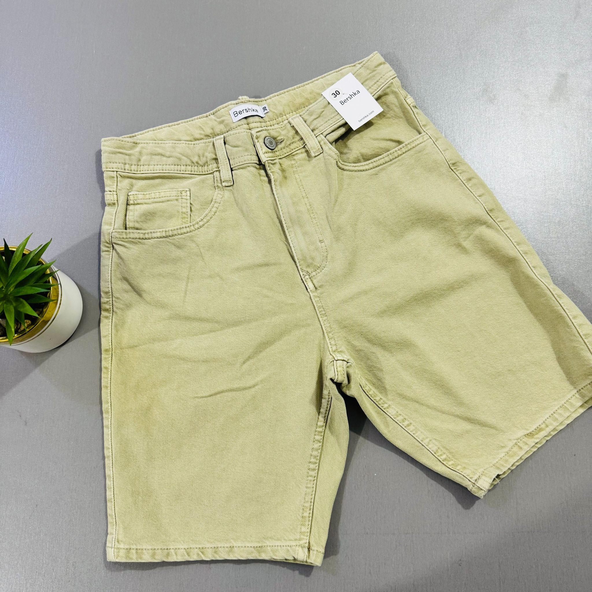JEANS SHORTS BERSHKA - BEACH SAND _0