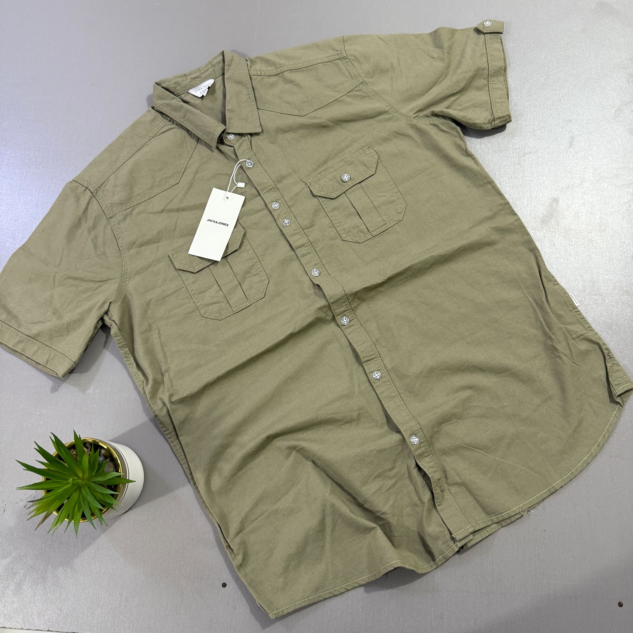JACK AND JONES CORE - CAMEL GREEN _0