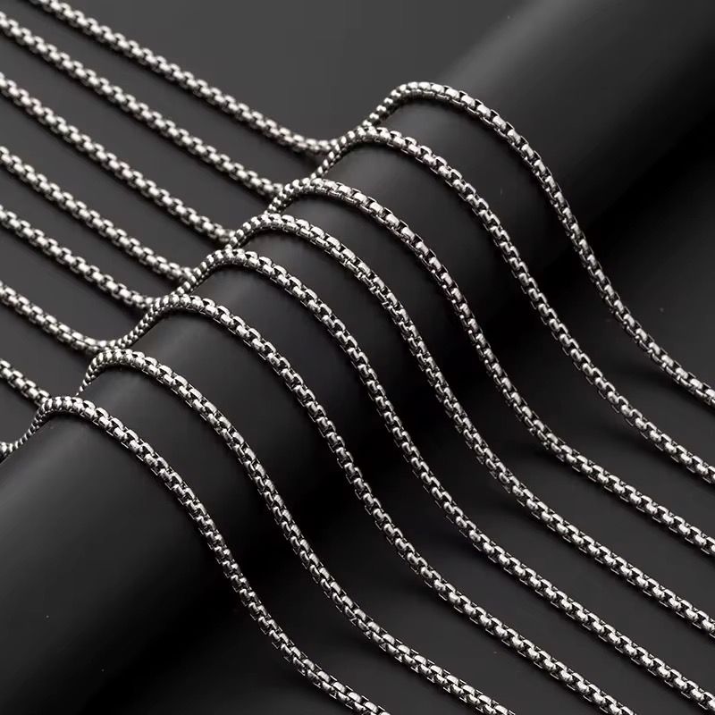 Wholesale Variety Of Pendant Shape Jewelry Titanium Steel Women's Sweater Chain Accessories Men's Hip-hop Style Pendant Necklace_1