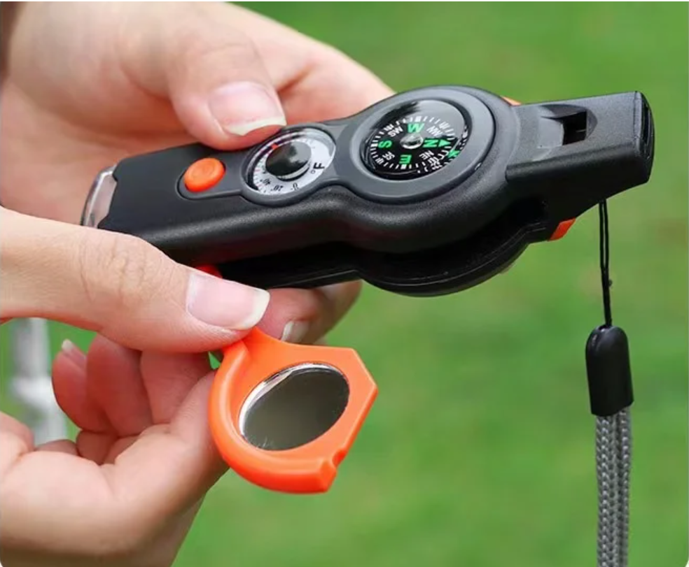 Outdoor Camping 7-In-1 Multi-Function Whistle (Survival and Safety Whistle) For Hiking._8