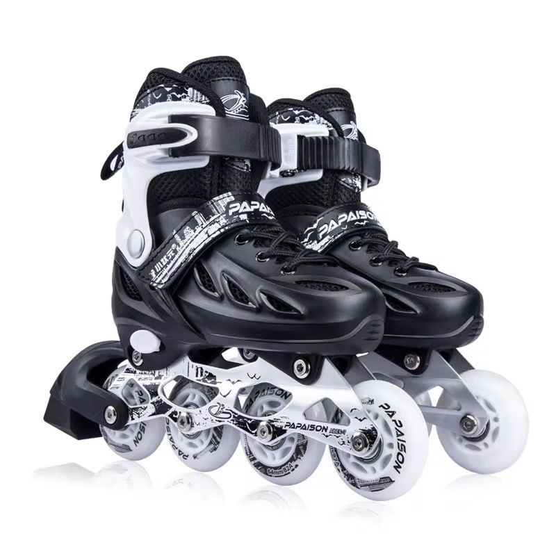 Hot Sale Custom Adjustable Inline Roller Skates Light up 4 Wheels Skates Inline Durable Hard Boot Patines Free Skate Shoes_3