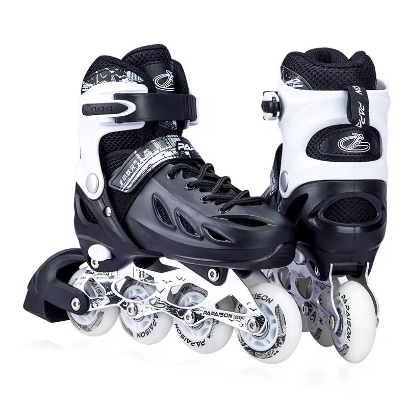Hot Sale Custom Adjustable Inline Roller Skates Light up 4 Wheels Skates Inline Durable Hard Boot Patines Free Skate Shoes_2