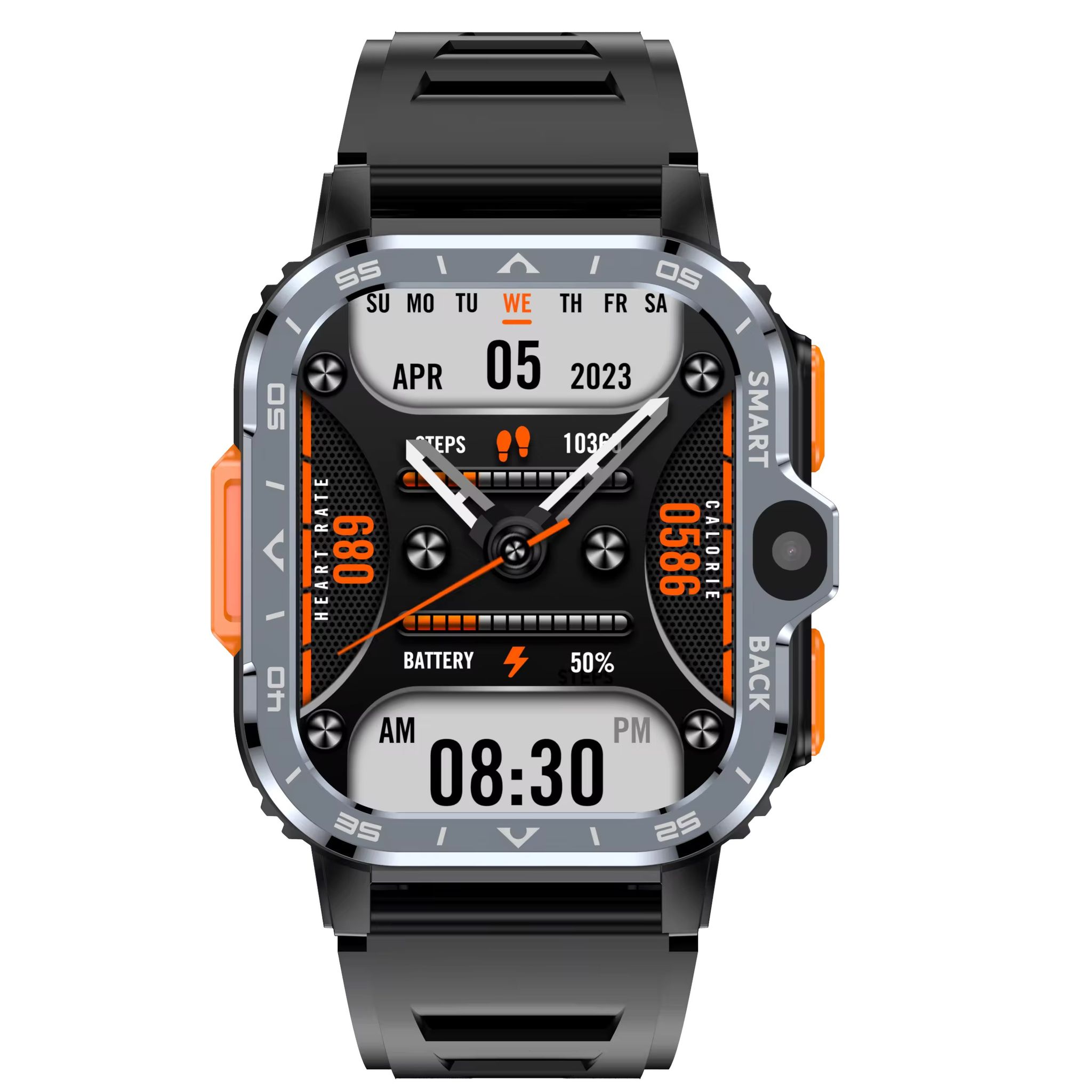 PGD 4G Android Smart Phone Watch RAM 4GB ROM 64GB SIM Card Dual Camera WiFi GPS Waterproof Heart Rate Smartwatch_3