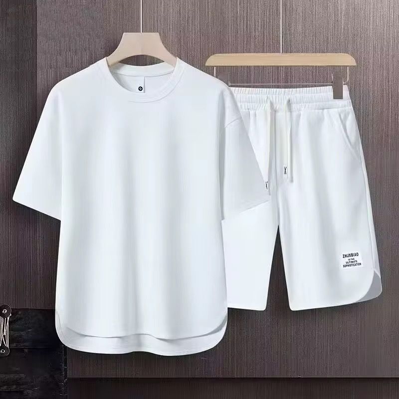 New Men's Casual Summer Short-sleeved Suit Breathable Quick Dry Fashion Clothes Solid Color Shirt Short Custom Wholesale_1