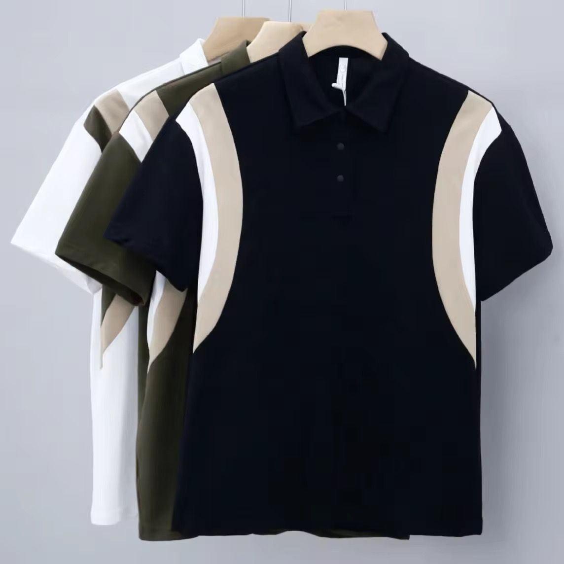 Wholesale of Men's 2024 New Business Polo Shirts Polo T-shirts and Short Sleeves_3