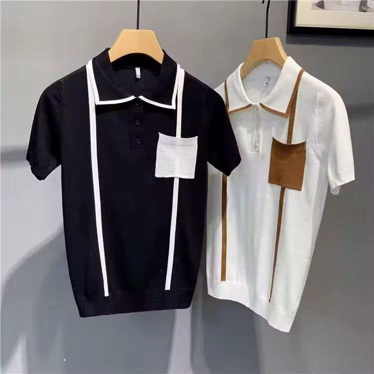 Wholesale of Men's 2024 New Business Polo Shirts Polo T-shirts and Short Sleeves_4
