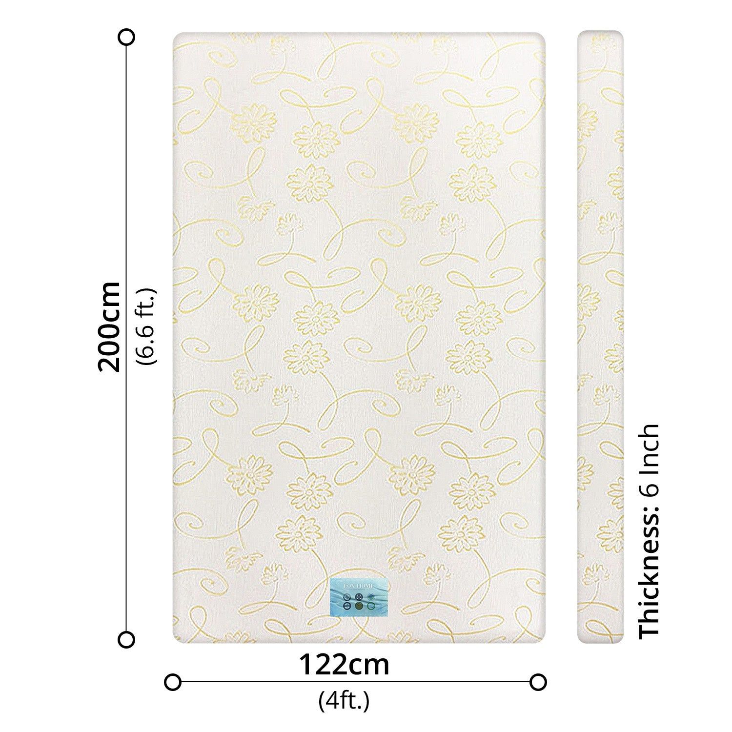 EON - MEMORY FOAM MATTRESS - DOUBLE 6 INCH (4 x 6.6)_4