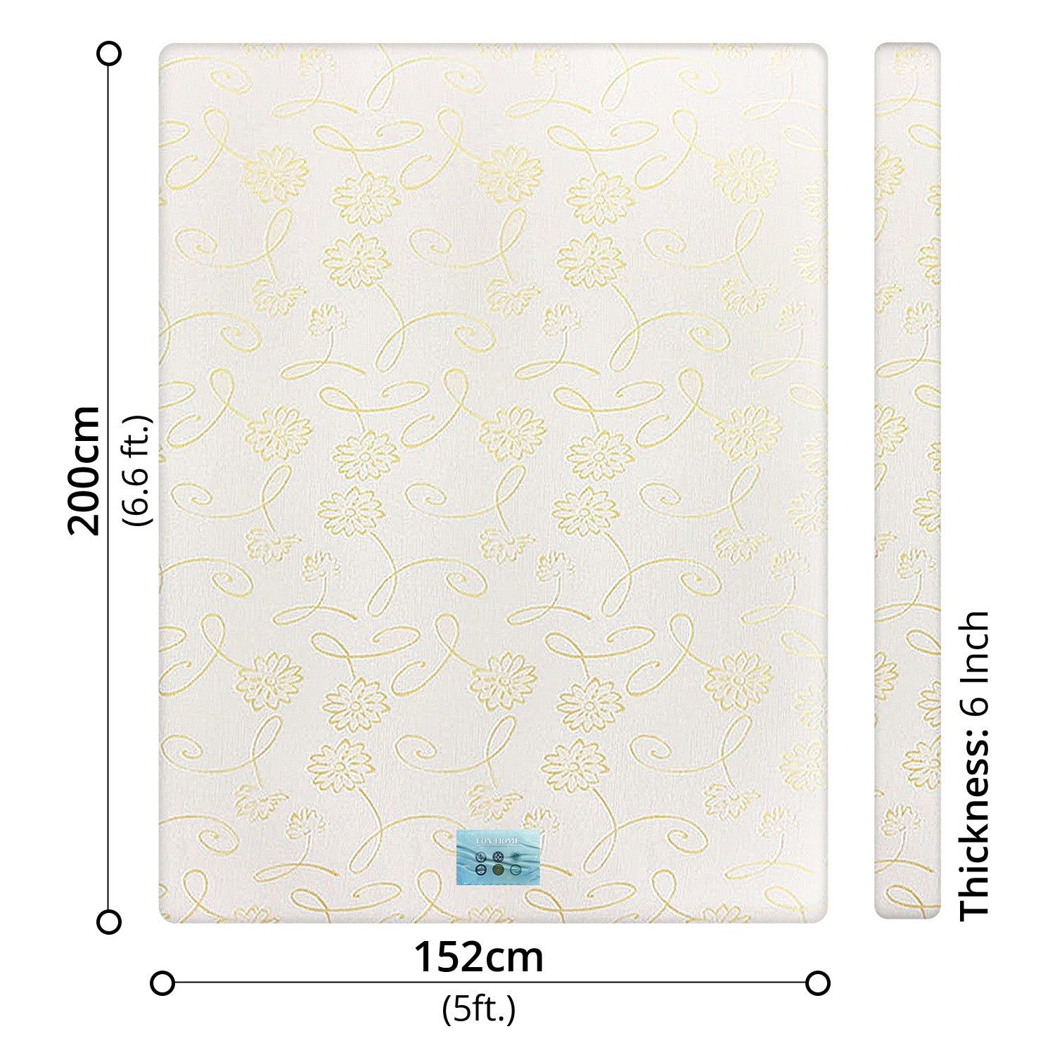 EON - FIRM MEMORY FOAM MATTRESS - QUEEN 6 INCH [ 5 X 6.6 )_4