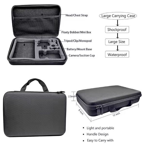 GOPRO Accessories Kit / Gopro mounts / stabilizes /head mounts / Chest mounts_4