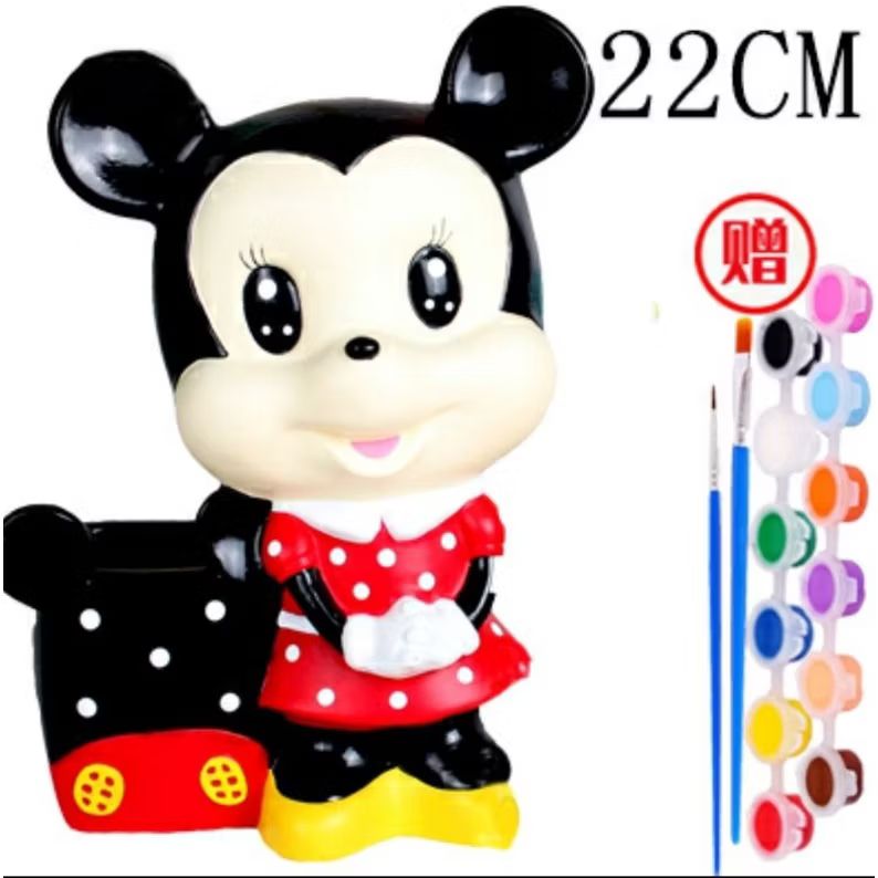 Children's Coin Bank /Piggy Bank with Stationary Holder Painting_12