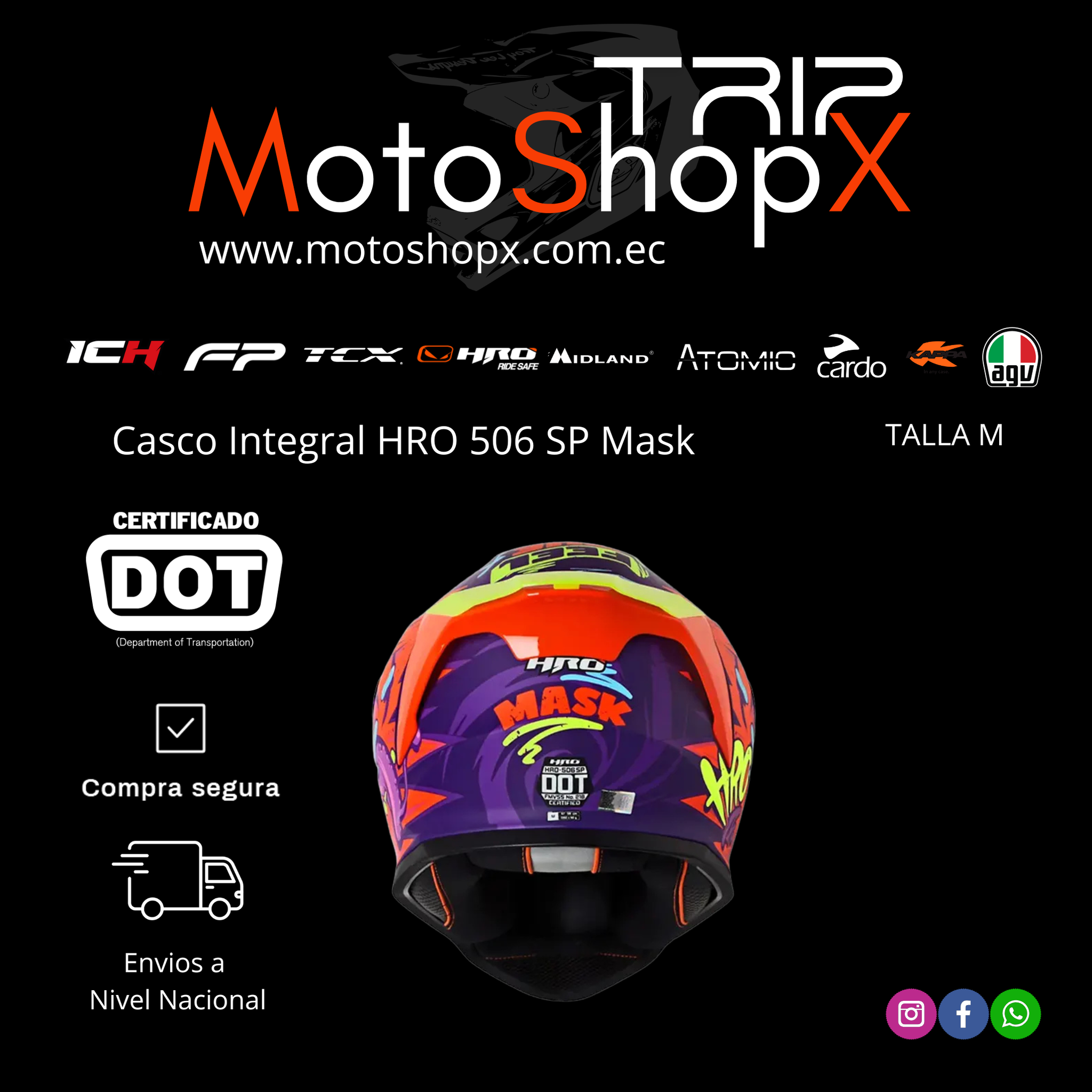 CASCO HRO HRO-506SP SOLID MATE MORADO FUCSIA_0