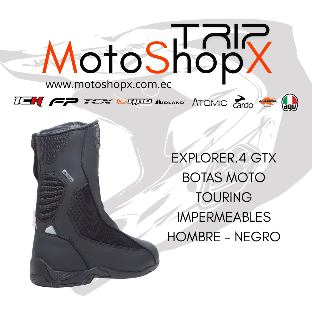 EXPLORER.4 GTX BOTAS MOTO TOURING IMPERMEABLES HOMBRE - NEGRO_1