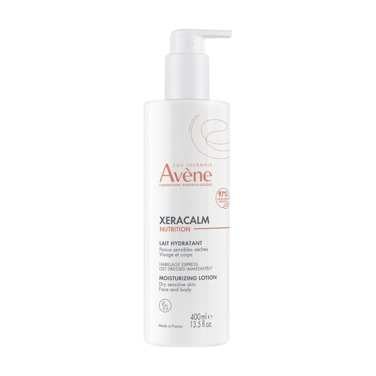 Avène Xeracalm Nutrition - Lait Hydratant - Visage et Corps - Peaux Sensibles et Sèches, 400ml_0