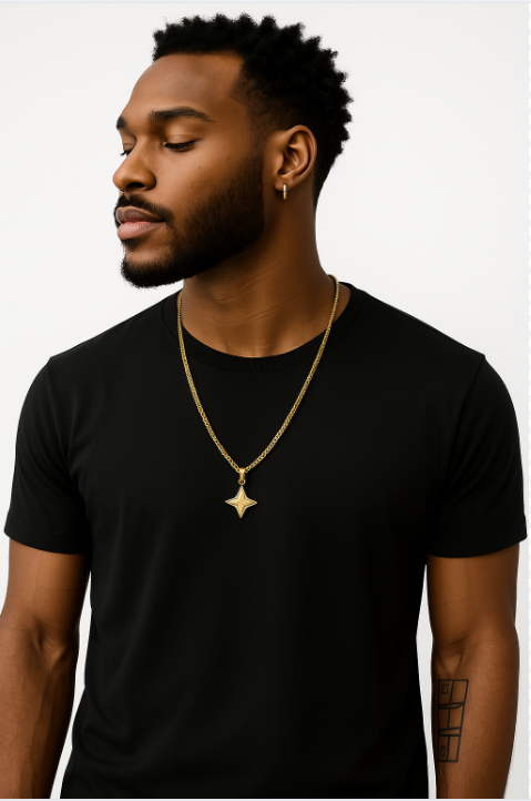 Collier Or Médaillon Trèfle_0