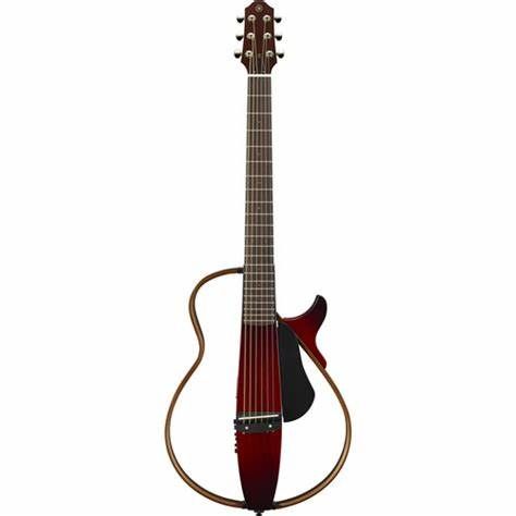 GUITARE SILENT YAMAHA SLG200S Crimson Red Burst_3