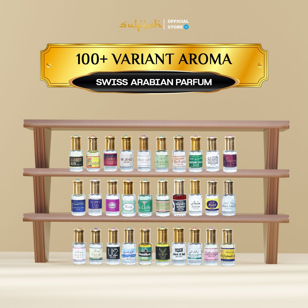 Sulfiah -  Isi 1200 Botol Paket Usaha Parfum 6ml Pria & Wanita 100+ Variant Aroma Arabian_0