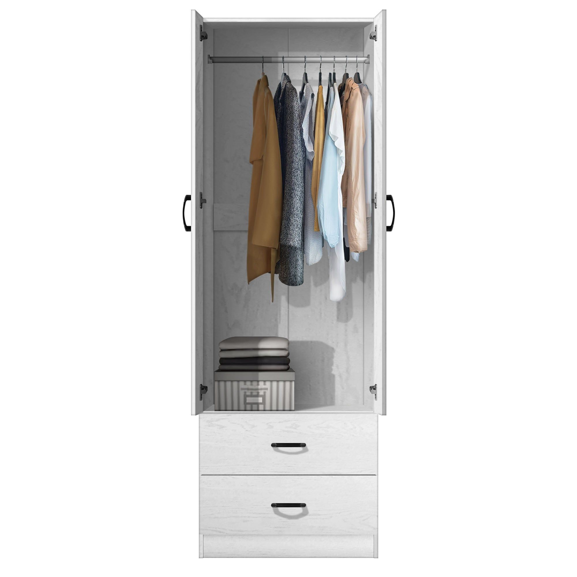 FG 2 DOOR WARDROBE + 2 DRAWER_1