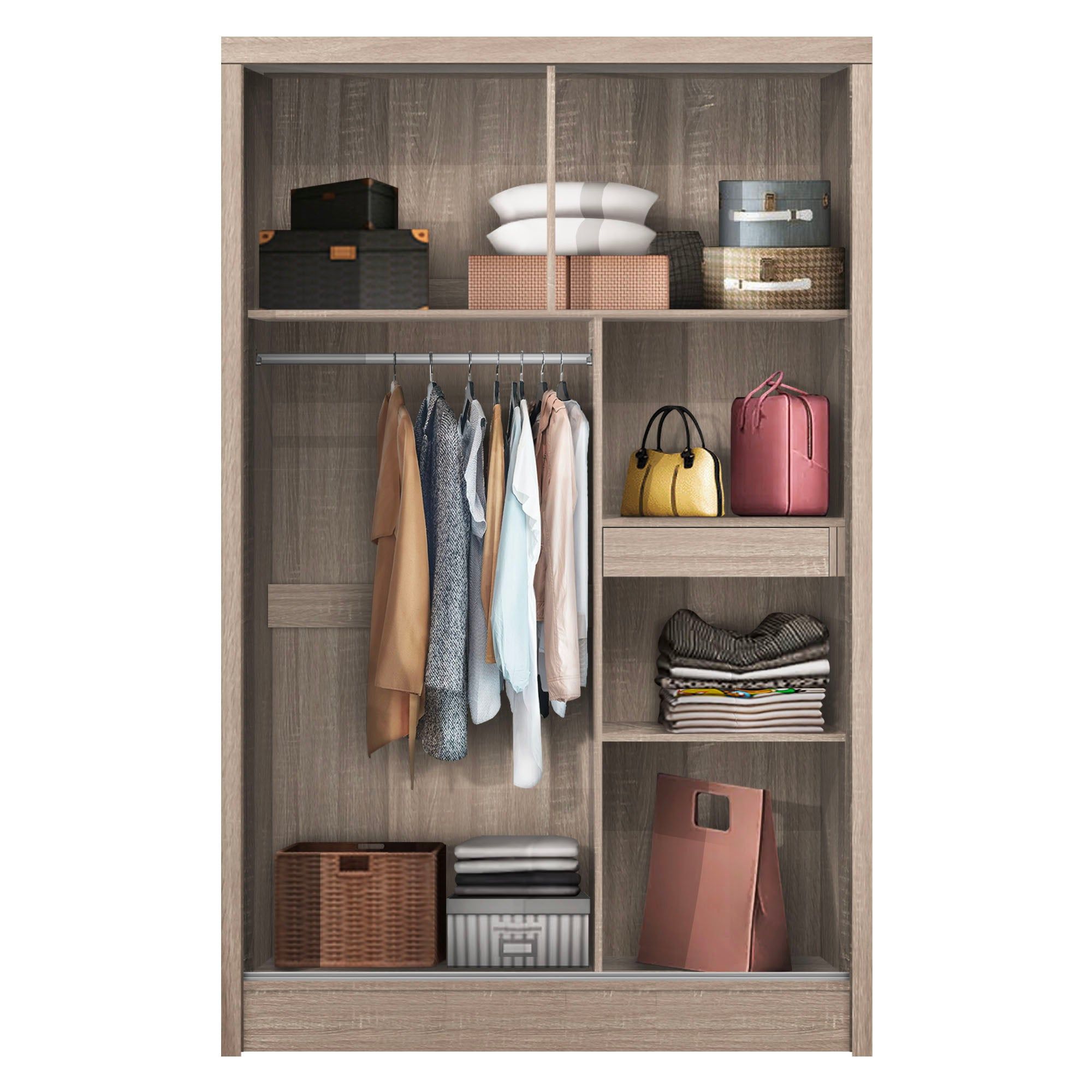 FG 2 DOOR WARDROBE SLIDING WITH MIRROR_1