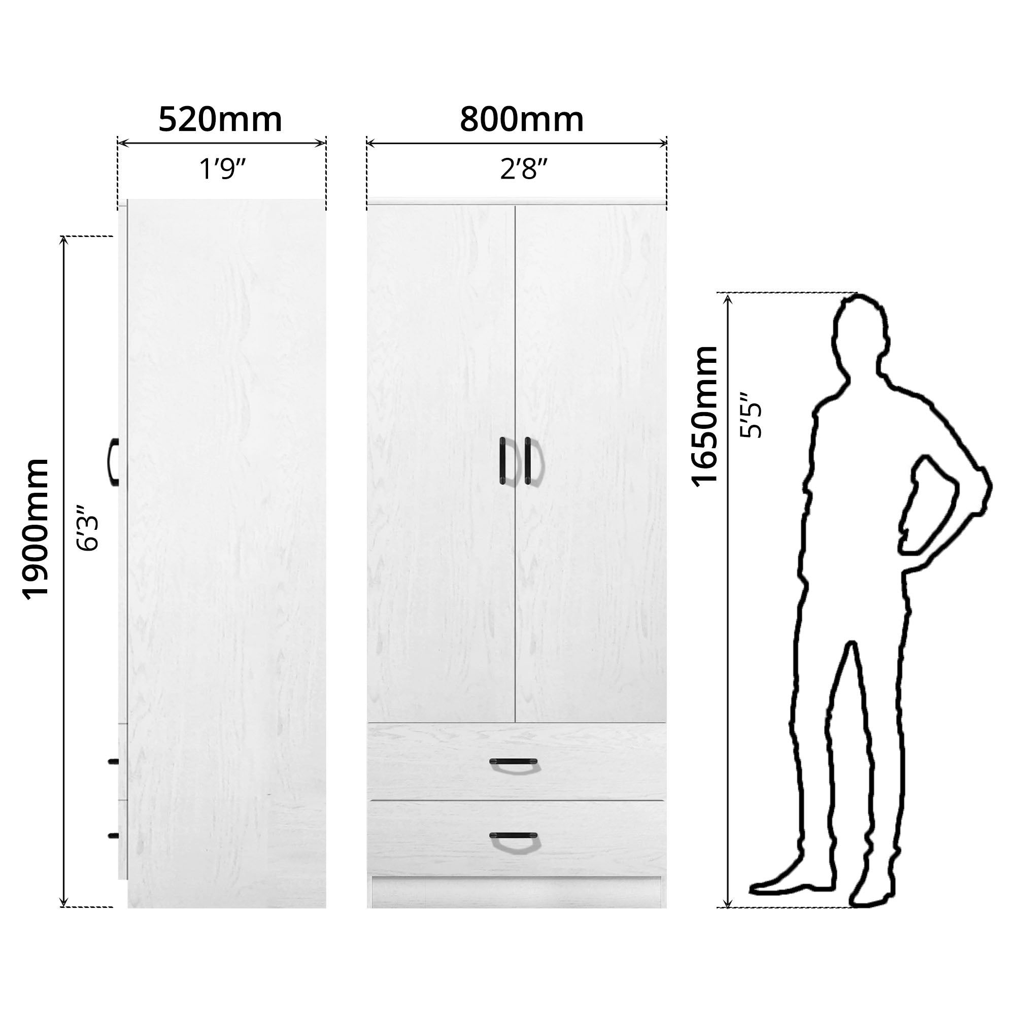 FG 2 DOOR WARDROBE +2 DRAWER_8