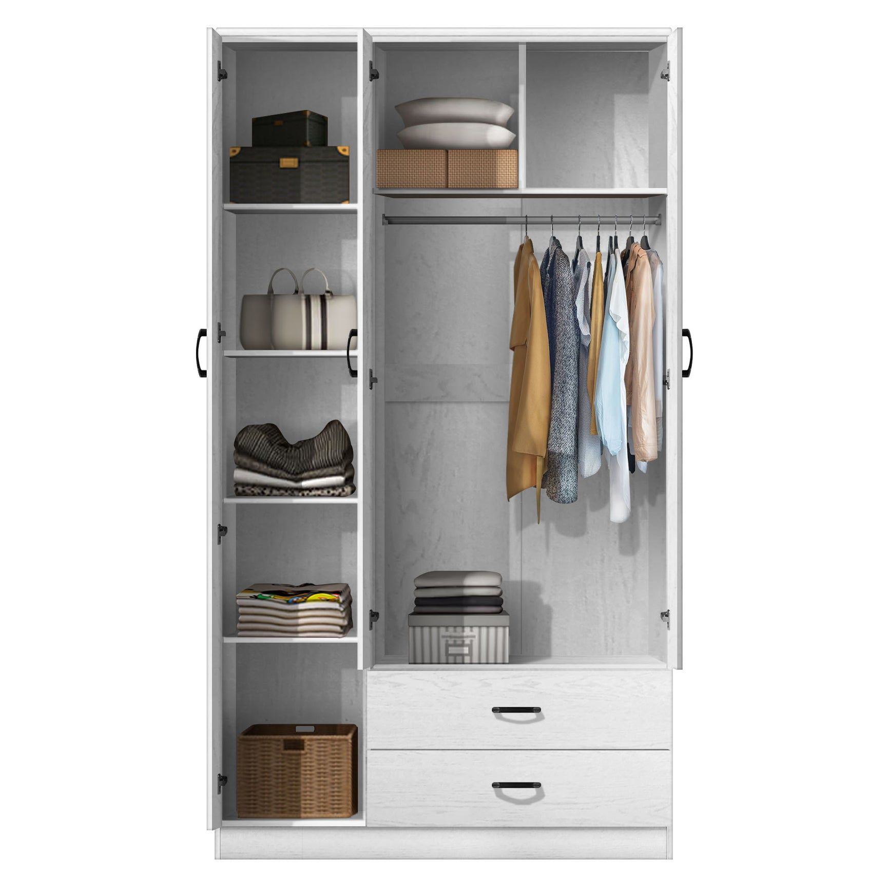 FG 3 DOOR WARDROBE + 2 DRAWER_1