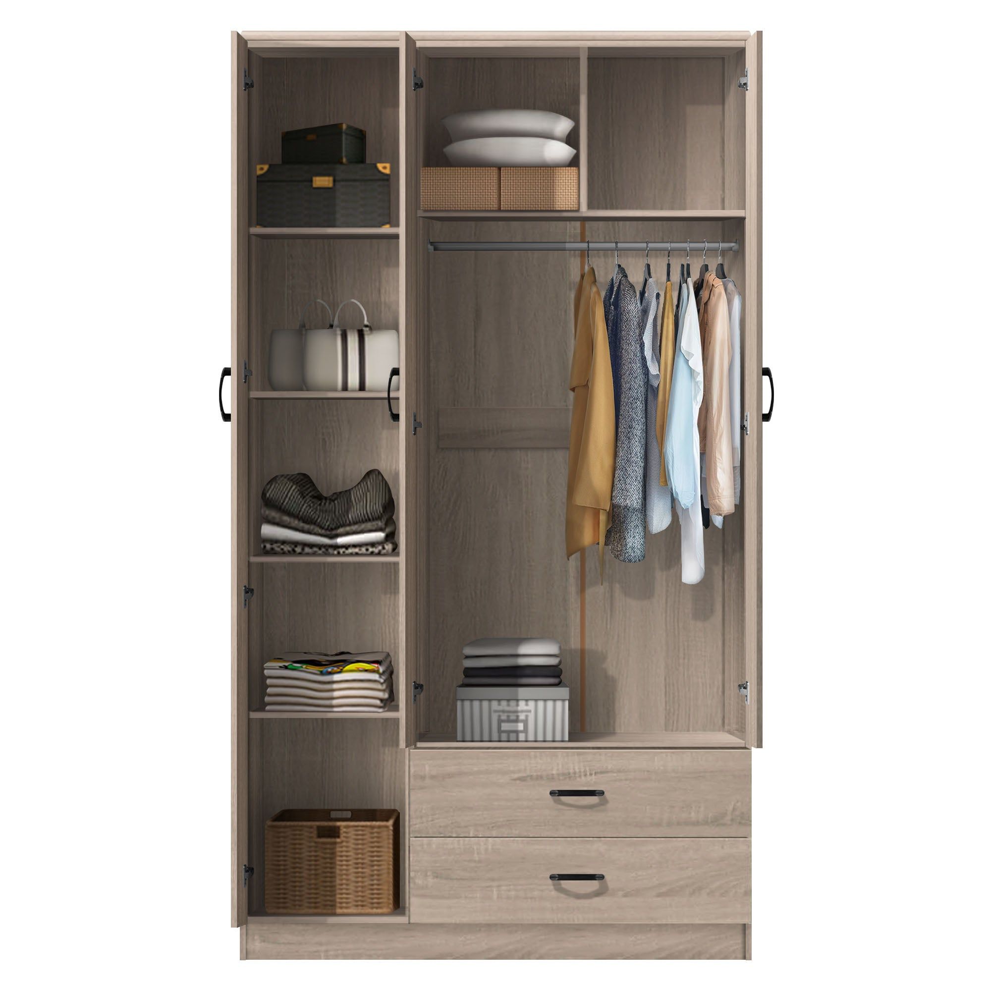 FG 3 DOOR WARDROBE + 2 DRAWER_1