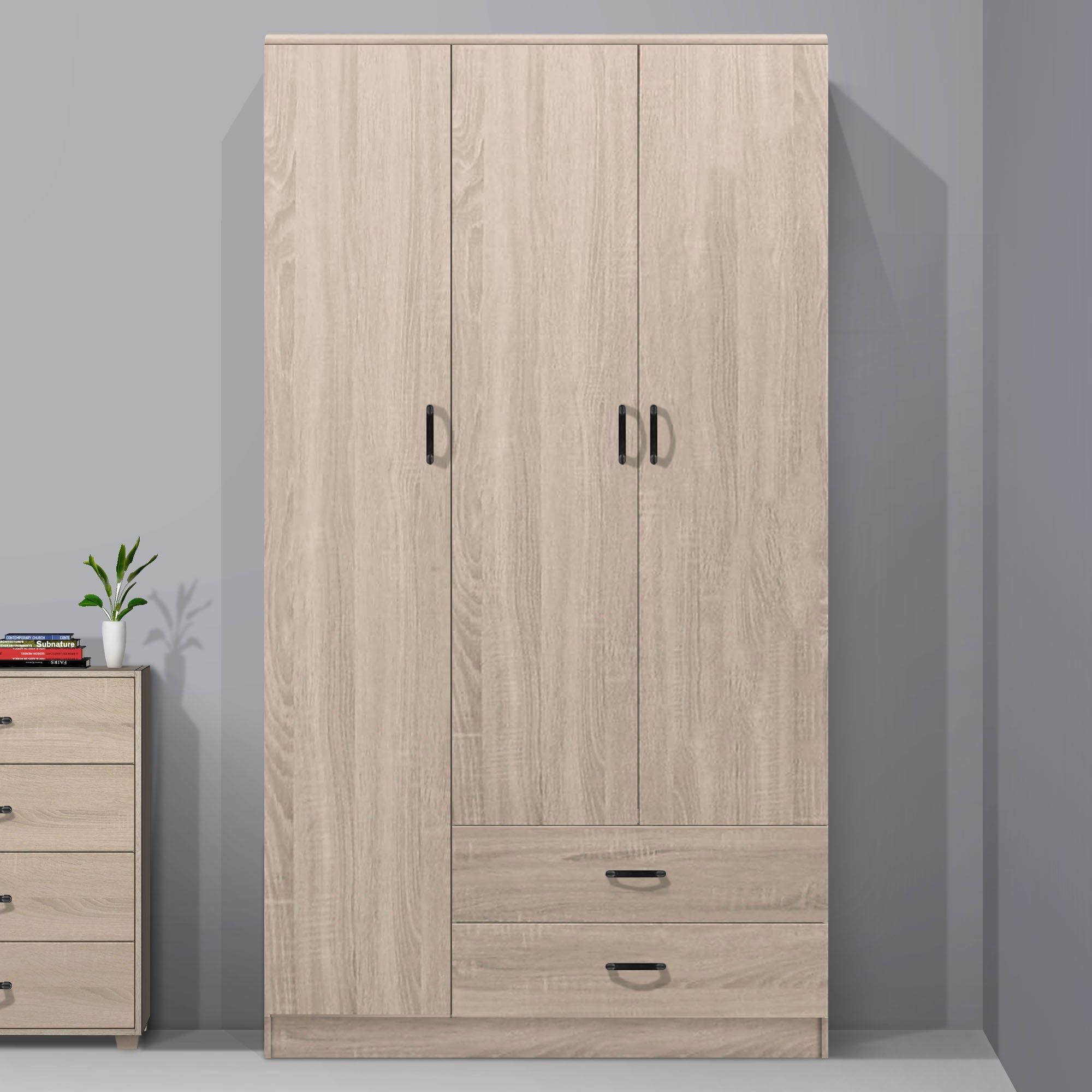 FG 3 DOOR WARDROBE + 2 DRAWER_0