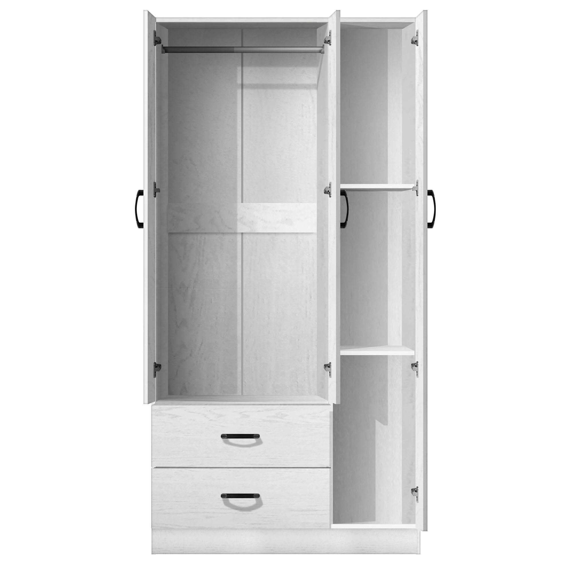 FG 3 DOORS WARDROBE + 2 DRAWERS + MIRROR_3