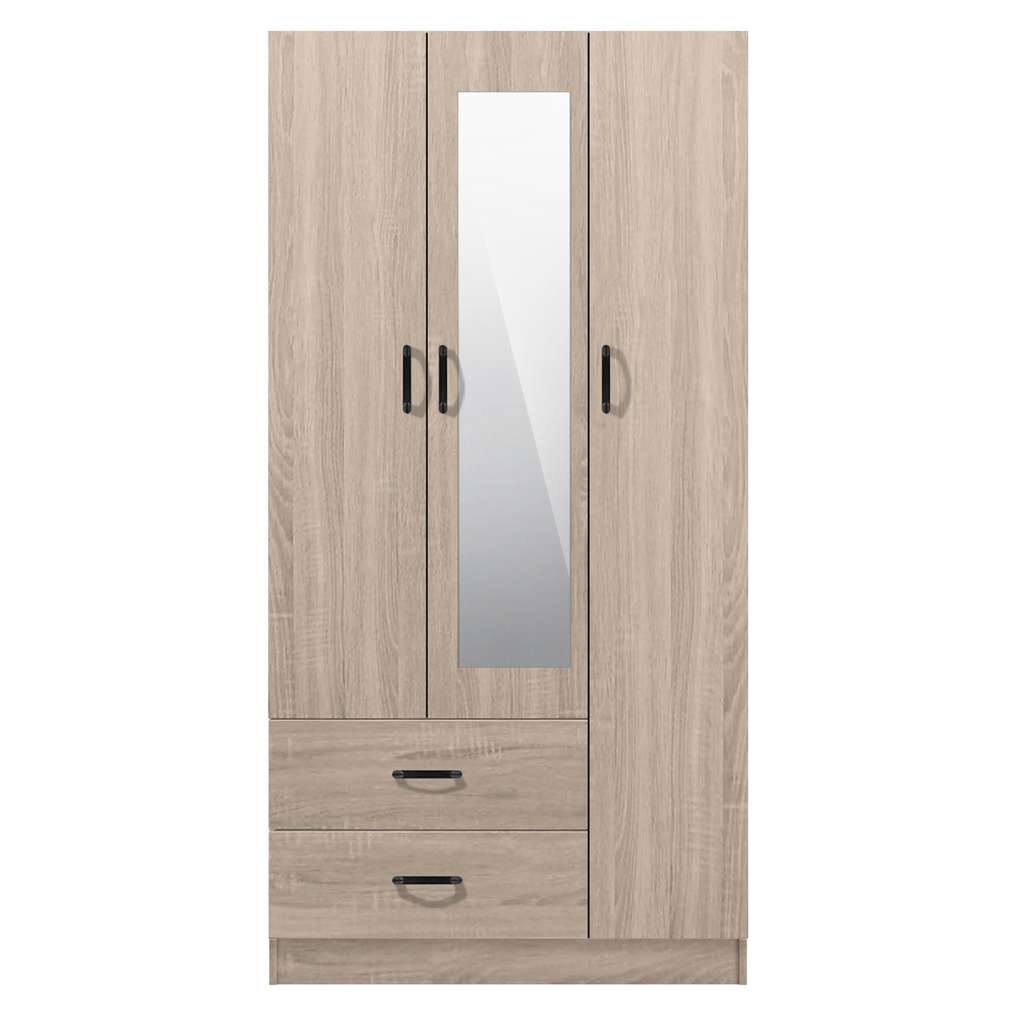 FG 3 DOORS WARDROBE + 2 DRAWERS + MIRROR_2