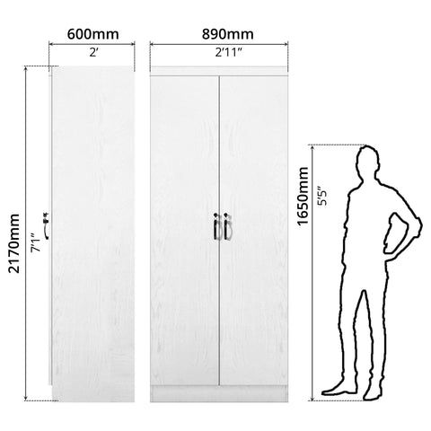 FG 2 DOOR WARDROBE + 2 DRAWER_9