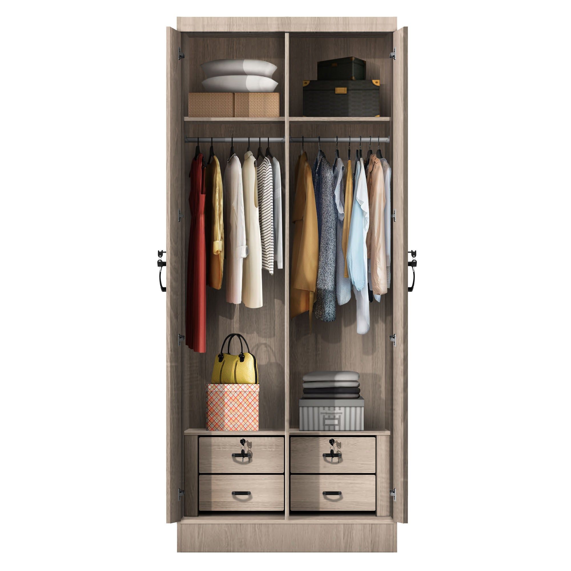 FG 2 DOOR WARDROBE + 2 DRAWEER_1