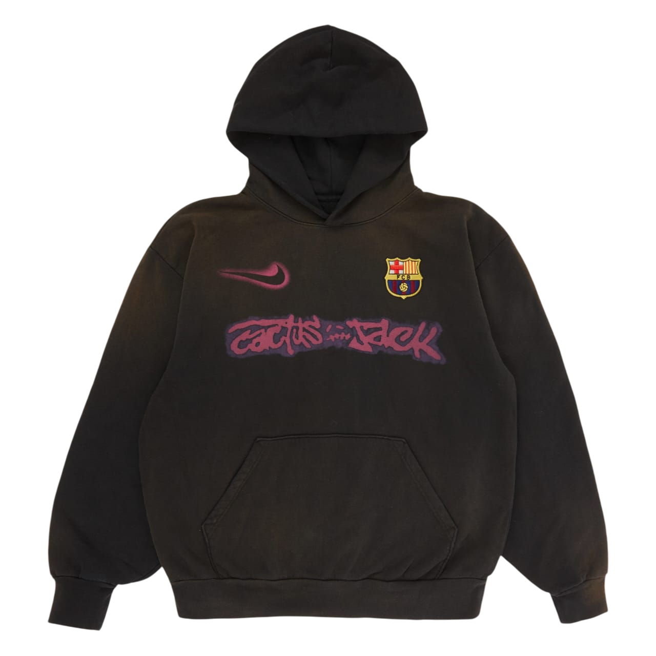 Barcelona Cactus Jack Black Hoodie_0