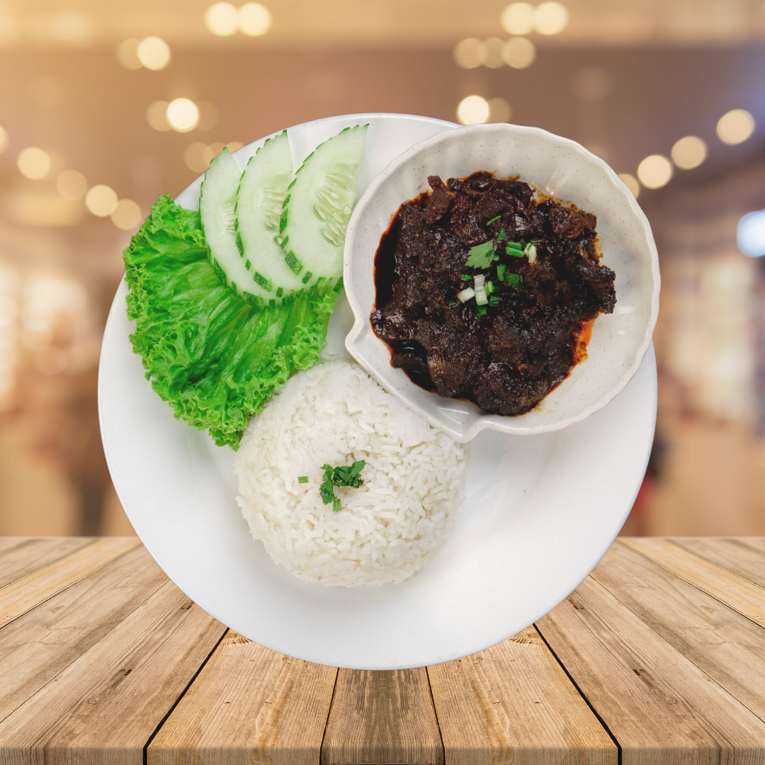Nasi Putih Daging Hitam_0
