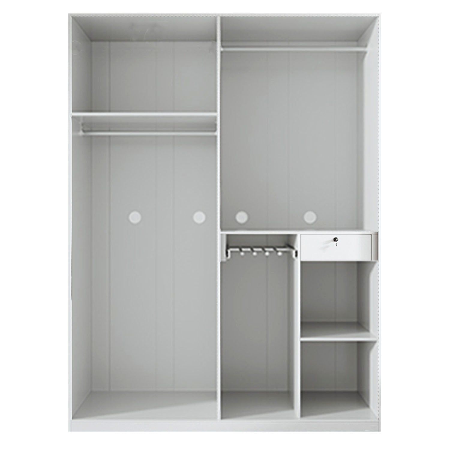 QUANU 4 DOORS WARDROBE WHITE_2