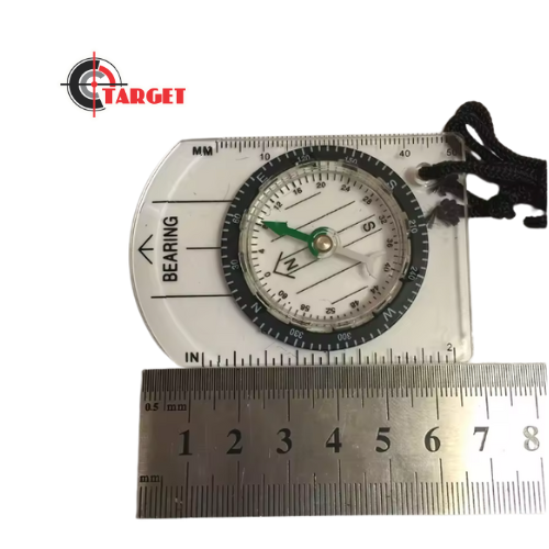 Outdoor Camping Hiking Transparent Plastic Compass _1