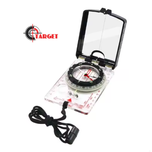 Camping Orienteering Map Compasses with Adjustable Declination and Neck Strap _1