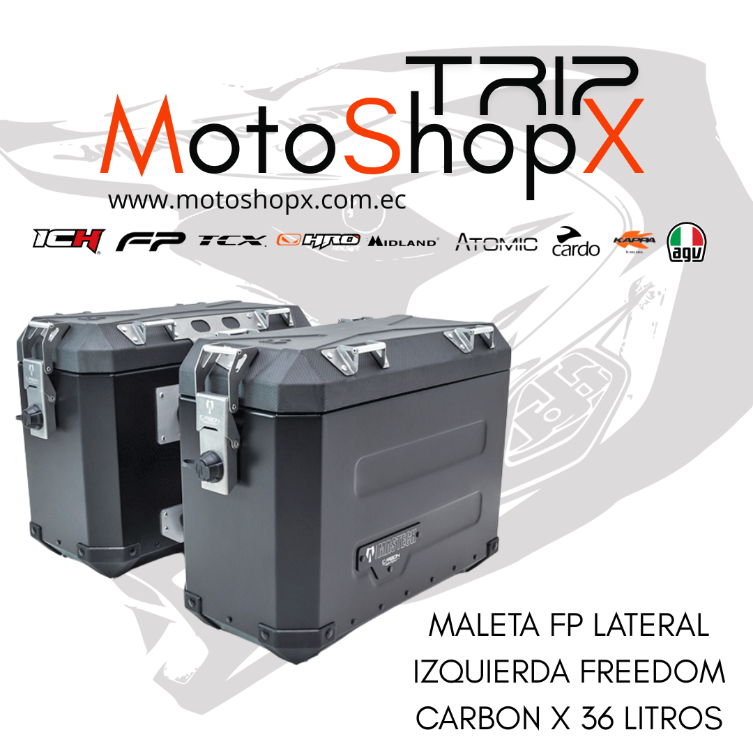 MALETA LATERAL ALUMINIO 36LT FREEDOM CARBON X_1
