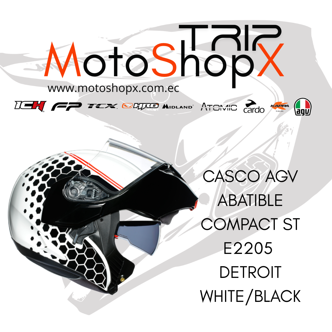 CASCO AGV ABATIBLE COMPACT ST E2205 DETROIT WHITE/BLACK_1