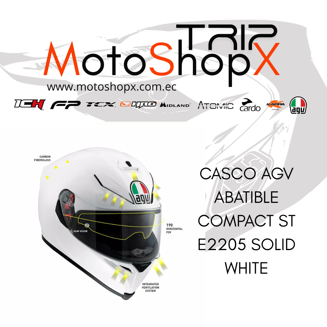 CASCO AGV ABATIBLE COMPACT ST E2205 SOLID WHITE_1