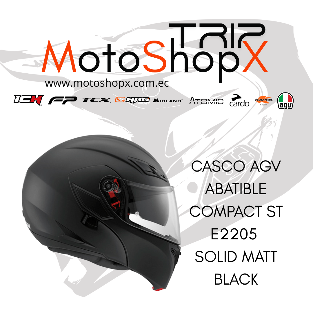 CASCO AGV ABATIBLE COMPACT ST E2205 SOLID MATT BLACK_0