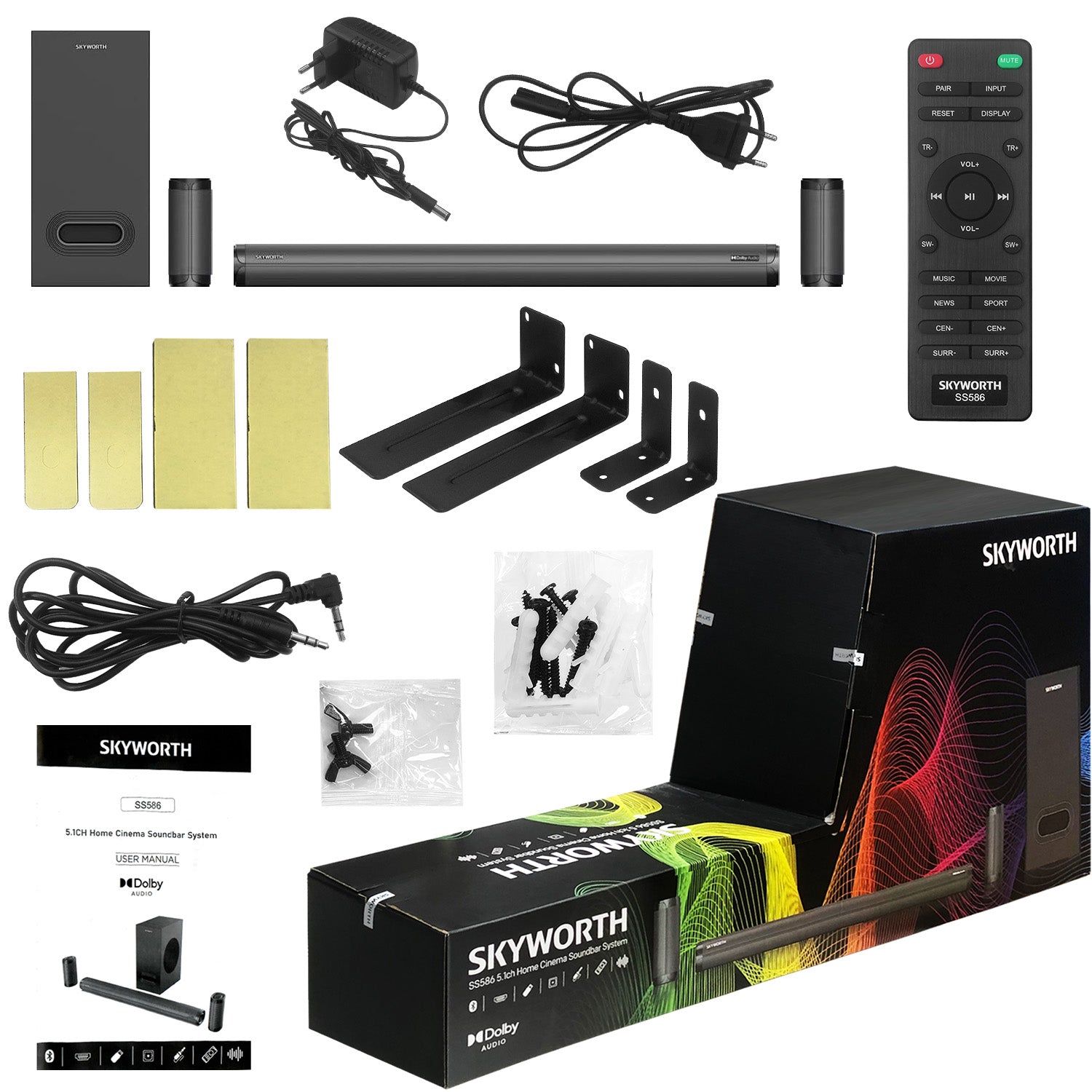 SKYWORTH 5.1ch Sound Bar + Subwoofer_9