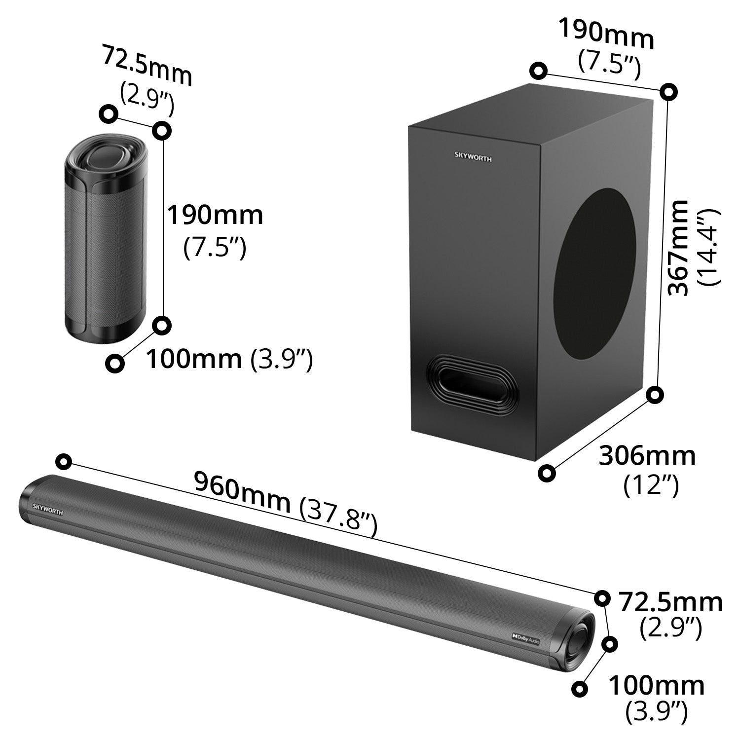SKYWORTH 5.1ch Sound Bar + Subwoofer_10