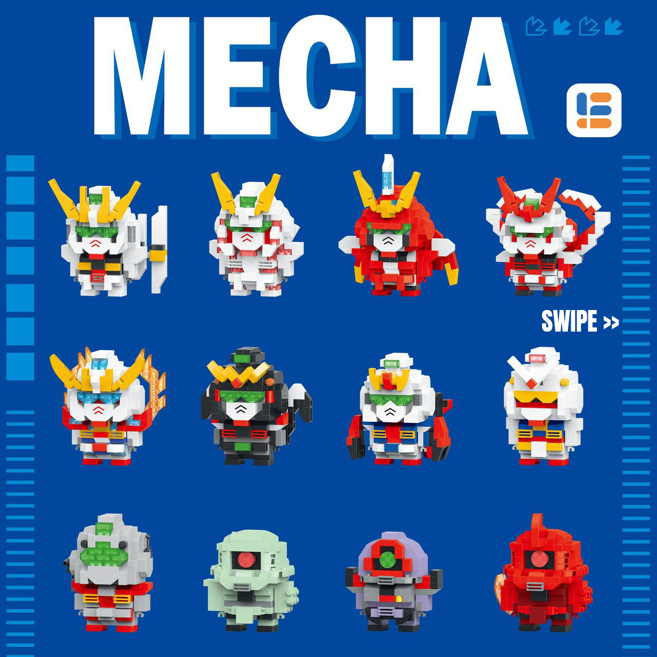 MECHA Gundam Mini blocks_0