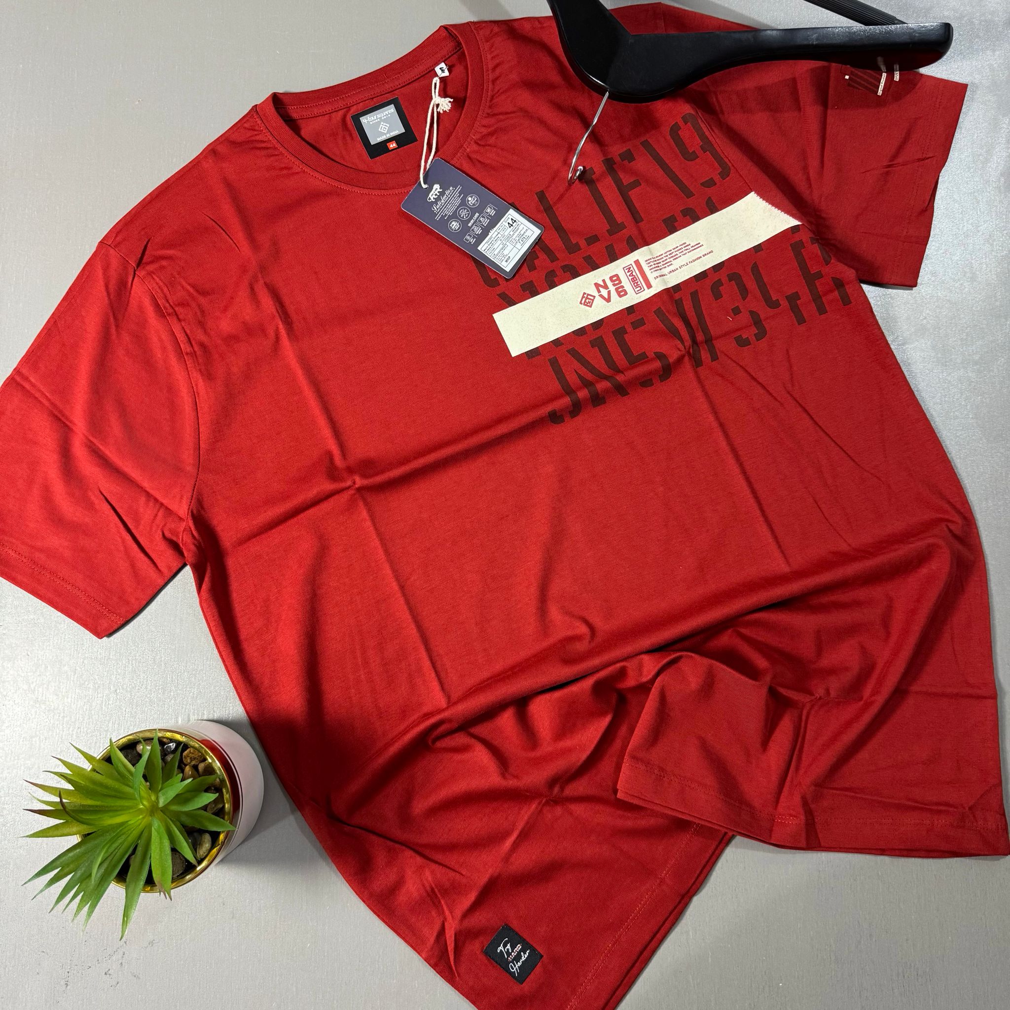 FOUR SQUARES T-SHIRTS - TERACOTTA_0