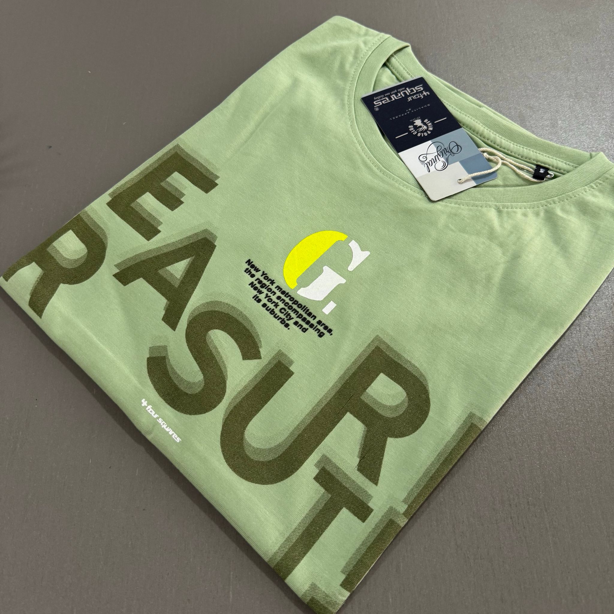 FOUR SQUARES T-SHIRTS - MINT GREEN_0